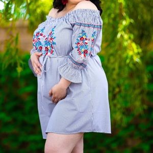 Short Embroidered Dress